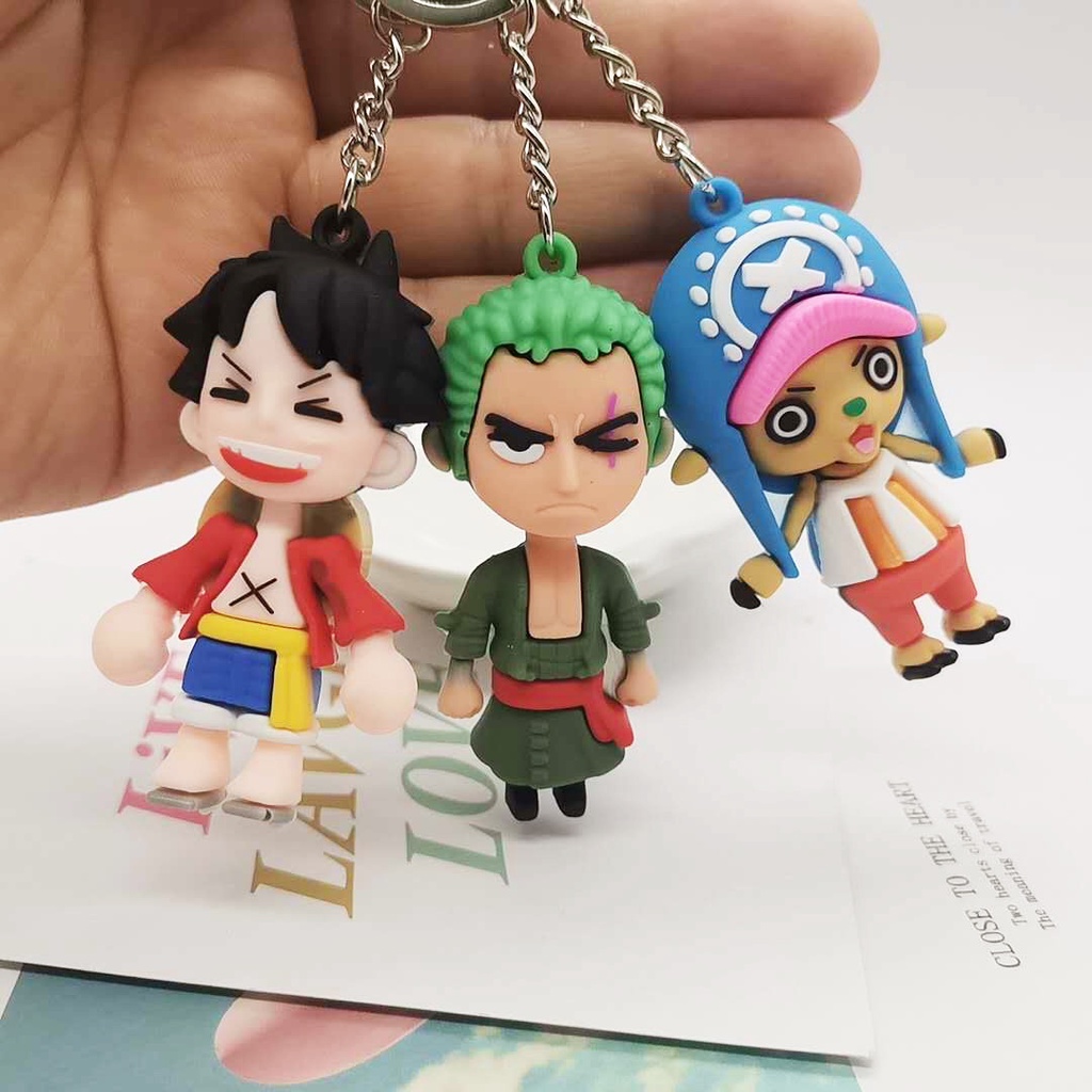 Móc khóa hình nhân vật Luffy trong phim hoạt hình One Piece