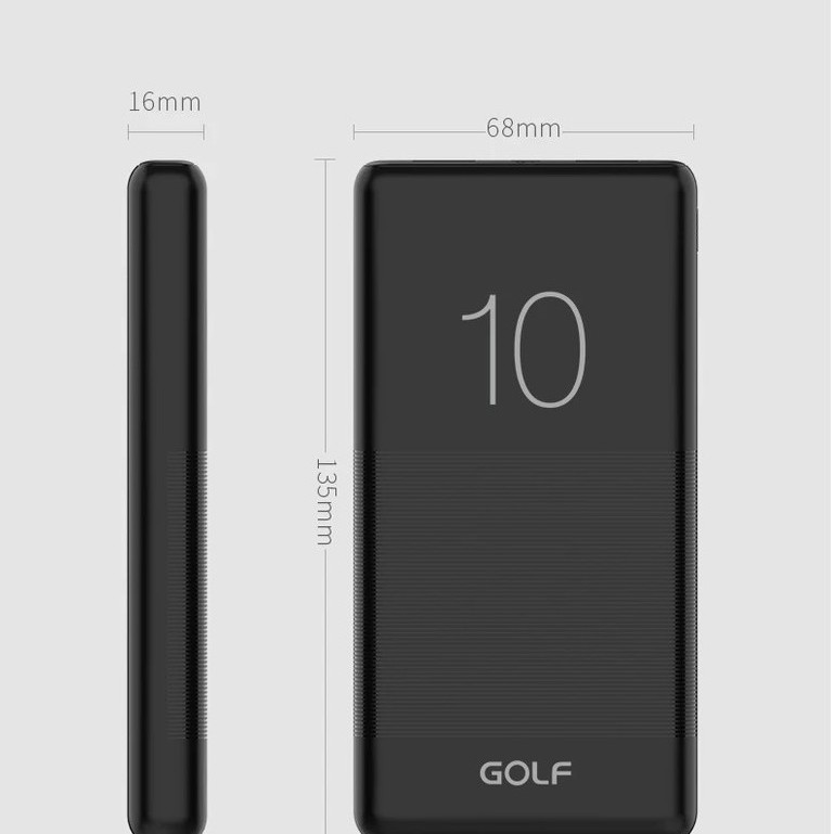 Sạc dự phòng Golf Candy10 G80 Lithium Polymer 10000mAh/3.7V (New 2020)