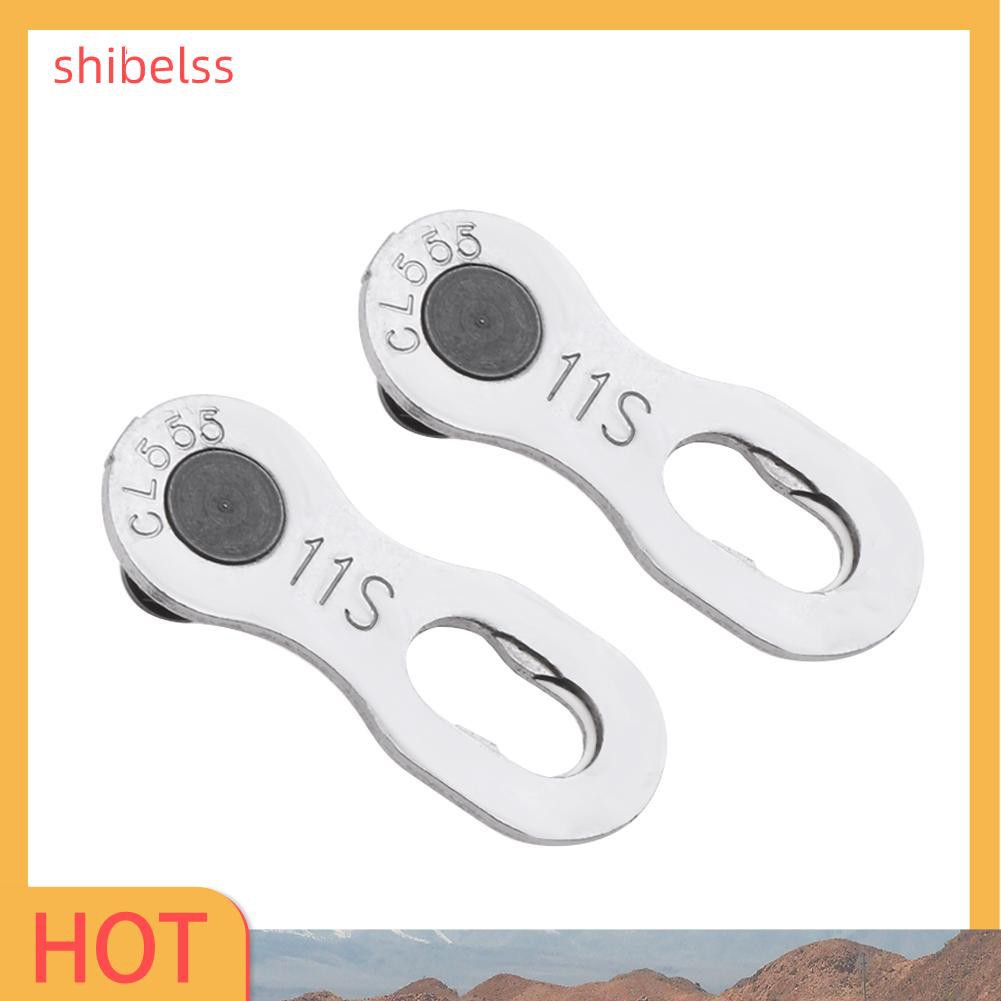 （ʚshibelss）2pcs Portable Bicycle Chain Master Link Joint Connector 11 Speed Quick Clip