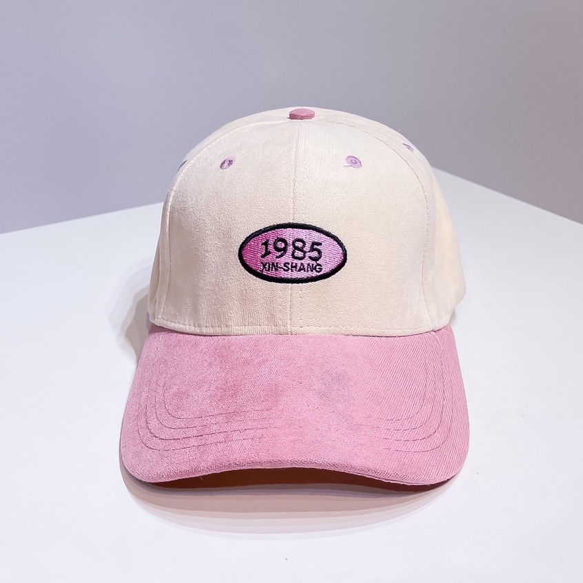 Mũ Lưỡi Trai Nón Kết Nhung Cao Cấp Thêu Chữ 1985 438 Phong Cách Ulzzang Form Unisex Nam Nữ - Hazo