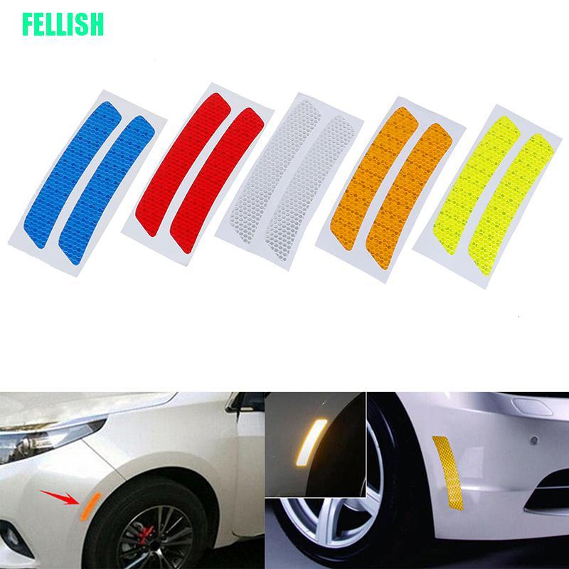 Bộ 2 Miếng Dán Phản Quang Cảnh Báo An Toàn Cho Xe Hơi