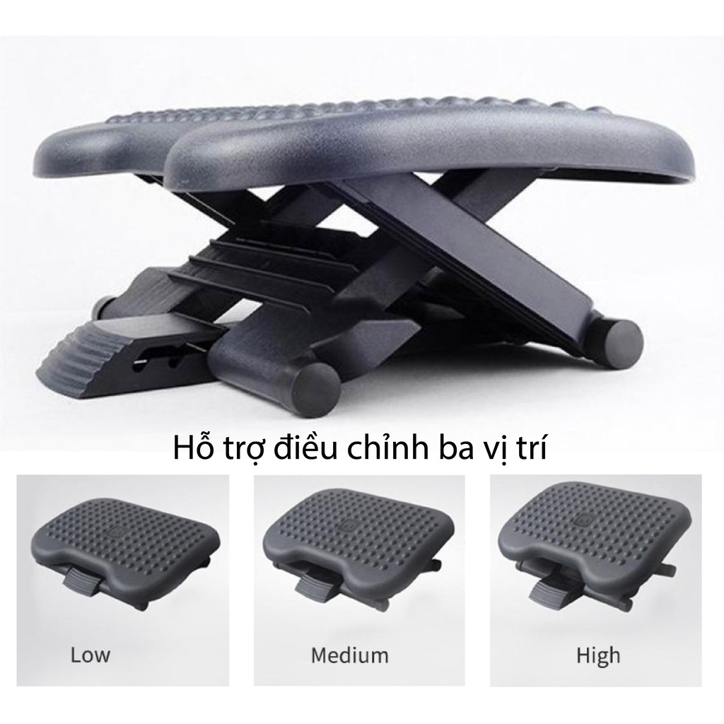 Giá Kê Chân Văn Phòng Điều Chỉnh Độ Cao Massage Chân