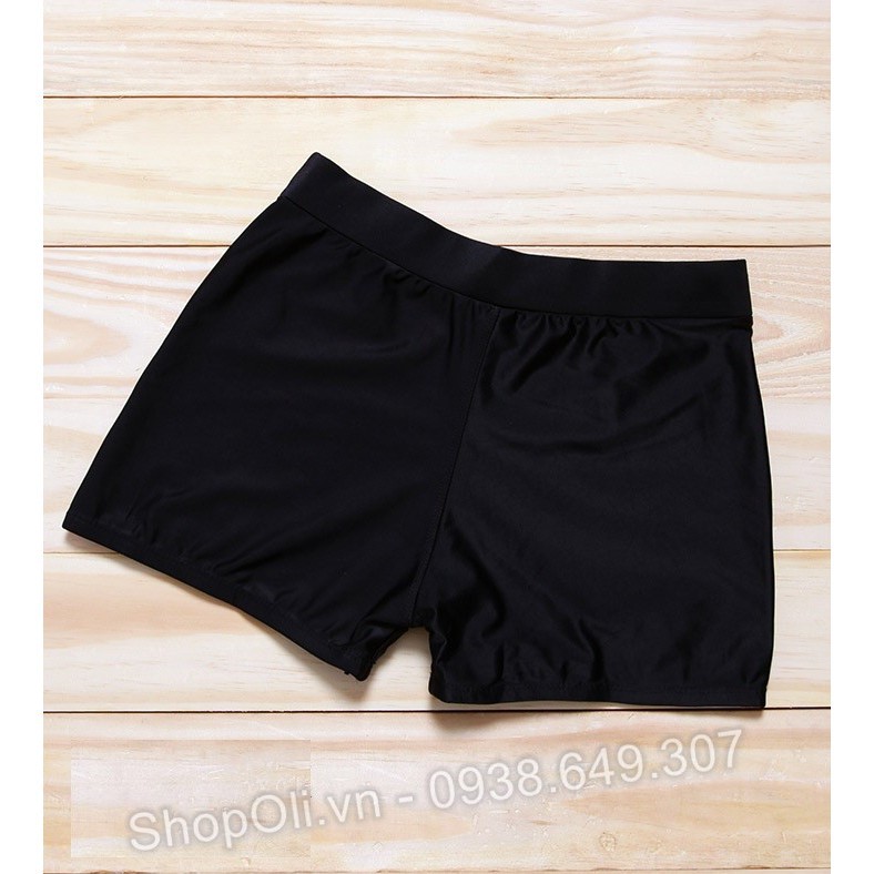 Quần bơi nam Speedo đen phối xanh biển có túi nhỏ đựng chìa khóa | BigBuy360 - bigbuy360.vn