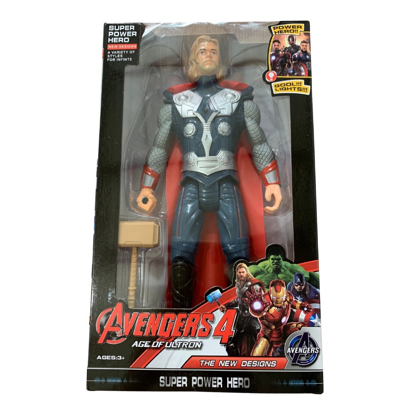 Đồ Chơi Siêu Nhân Mô Hình Avenger Marvel Cho Bé Trai : Người Sắt, Đội Trưởng Mỹ, Thần Sấm, Khổng Lồ Xanh, Người Kiến