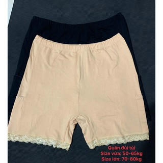Combo 05 Quần mặc váy có túi cotton dành cho người mập ( từ 50kg-80kg)