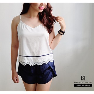 Bộ đồ ngủ - Lụa phối ren