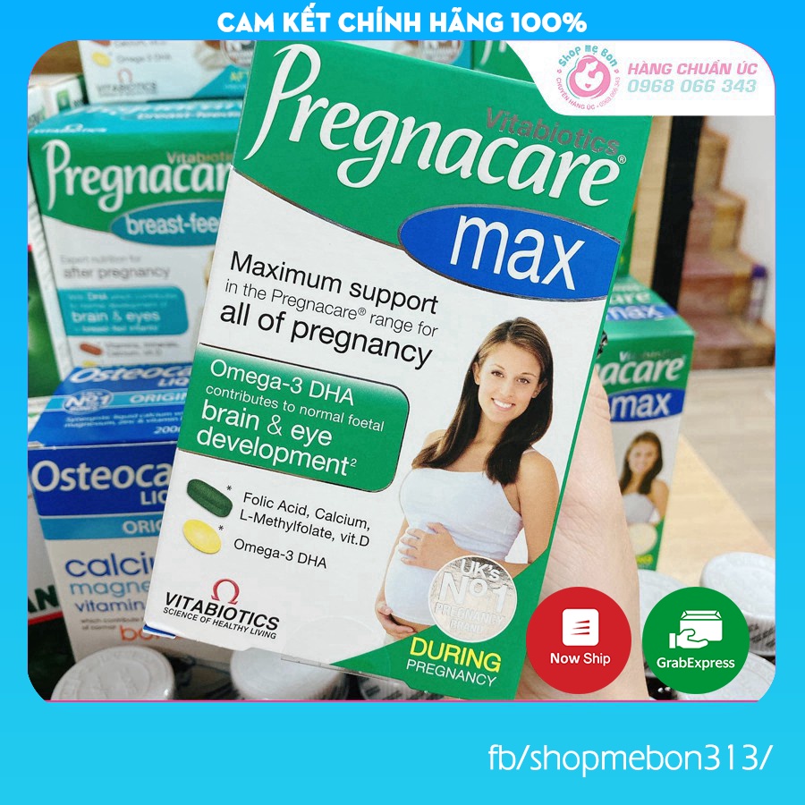 [CHUẨN AIR] Pregnacare Max vitamin tổng hợp cho bà bầu - Chuẩn UK Chính Hãng