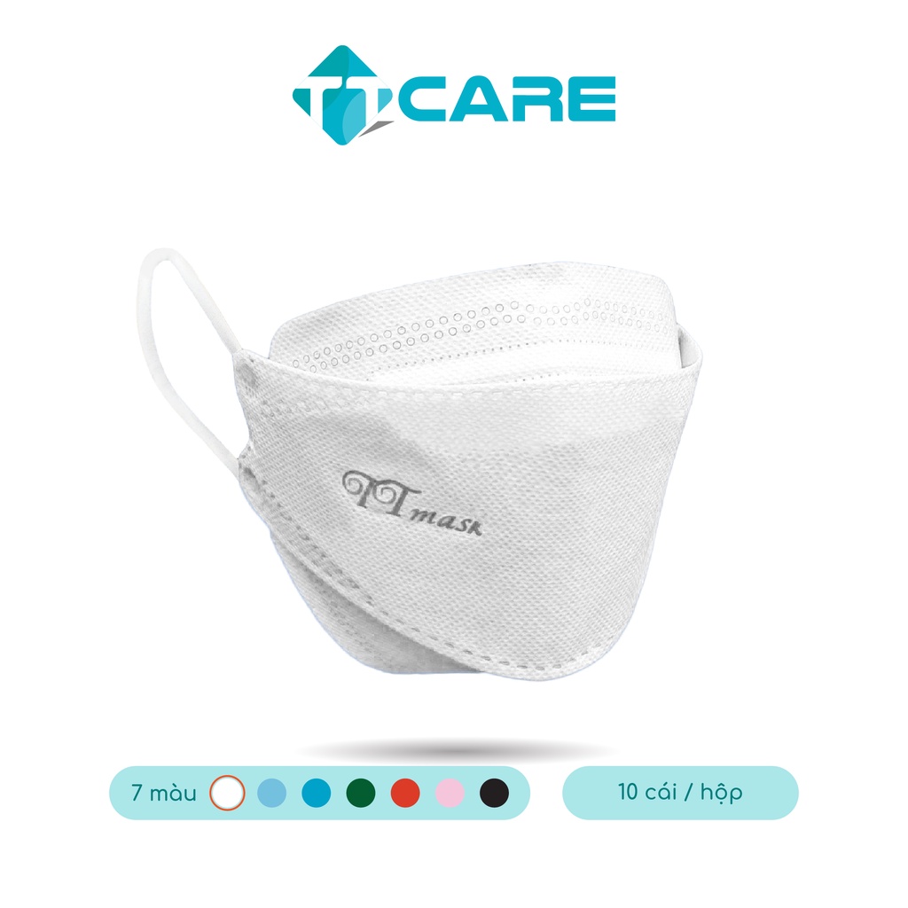 Hộp 10 Khẩu Trang Y Tế 4D KF94 TTMASK / 4 Lớp Nhiều Màu / Chính Hãng TTCare