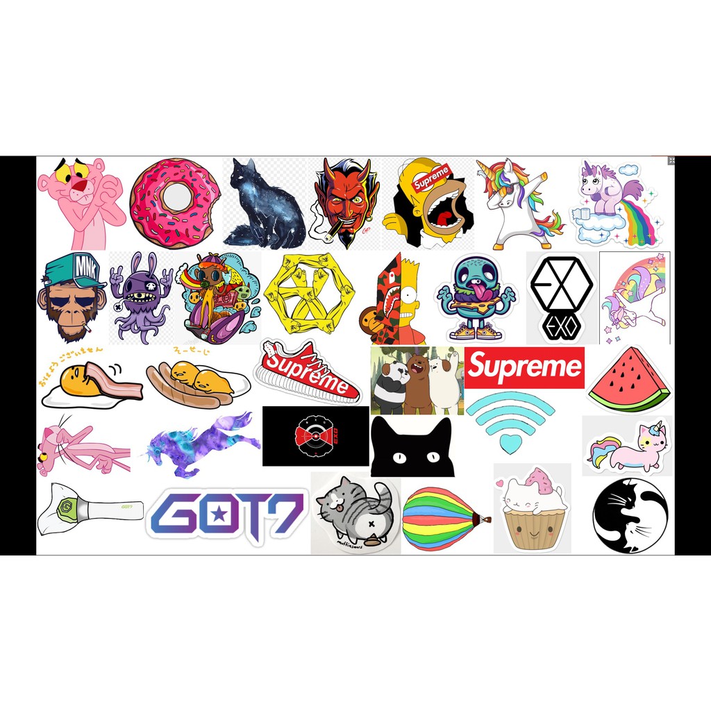 STICKER decan dán Vali, xe, barber shop, Mũ bảo hiểm , macbook, đàn, tường... Nhập mã GIẢM GIÁ khi mua từ 3 set