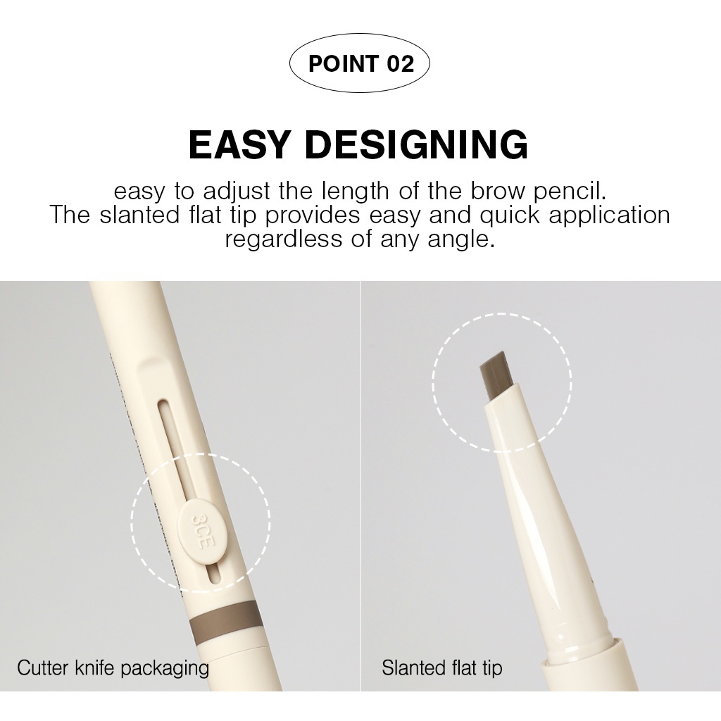 Chì Kẻ Chân Mày 3CE Easy Brow Designing Pencil