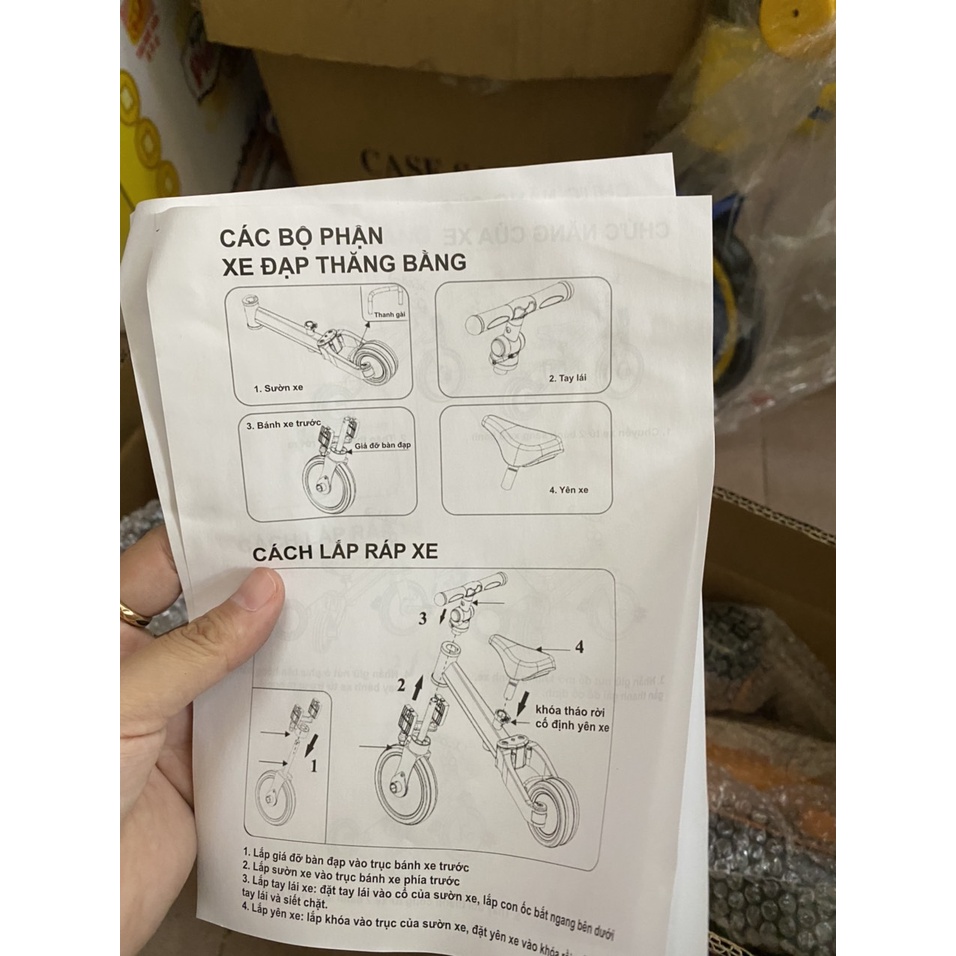 XE THĂNG BẰNG CHO BÉ QUÀ TẶNG SỮA GROW