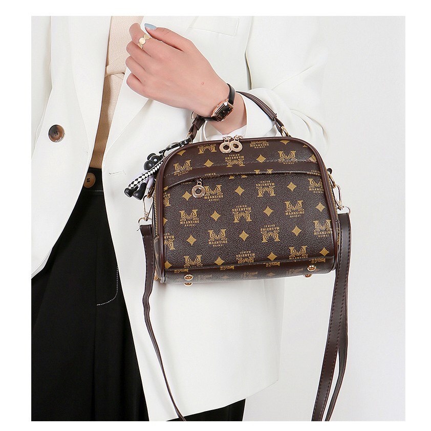 Túi Xách Nữ Linh Store Túi Đeo Chéo Đi Làm Công Sở Nhiều Ngăn Họa Tiết Cao Cấp Sang Trọng  - LS33