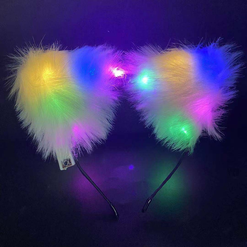 Bờm cài tóc tai mèo có chuông và nơ cực dễ thương phong cách Hàn Quốc -Băn đô hình tai mèo COSPLAY Hot Trent TIKTOK