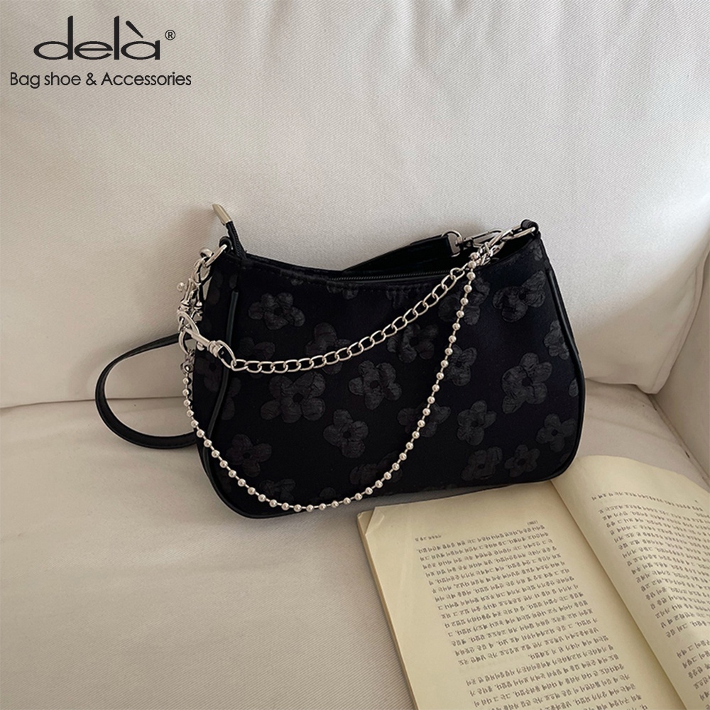 Dela Túi Xách messenger Đeo Một Bên Vai Phối Xích Thời Trang Mới 2022 Cho Nữ