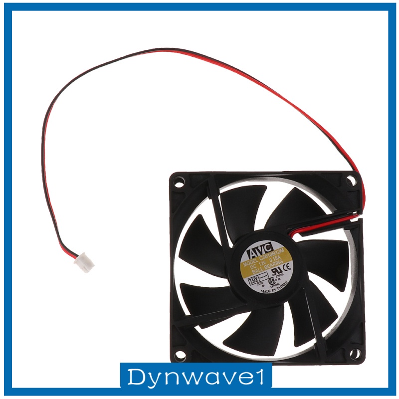 [DYNWAVE1] Cooler PC Case Fan 8cm 2Pin Cooling Cooler Ultra Quiet Bearing High Speed