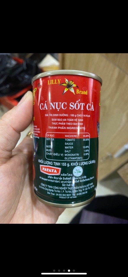 Lố 10 Cá Nục Sốt Cà Lilly 155g Thái lan