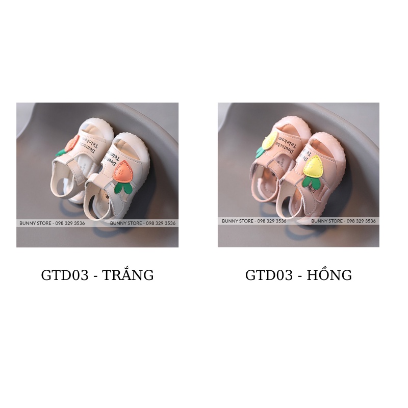 Dép tập đi đế chống trượt sandal cho bé gái  BUNNY STORE GTD03