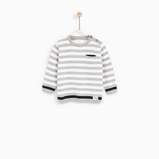 Zara KnitWear - áo len kẻ ngang bé trai