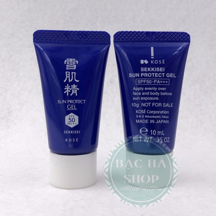 Kose Kem Chống Nắng SEKKISEI SUN PROTECT ESSENCE GEL SPF50/PA++++ 10ml (Tuýp)