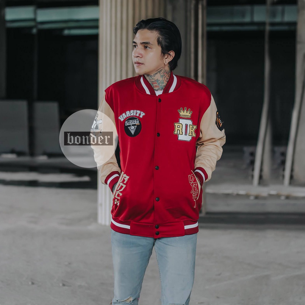 Áo Khoác Bóng Chày Màu Nâu/Đỏ/Nâu/Đỏ Tùy Chọn Thiết Kế Mới Nhất Cho Nam Và Nữ Size S / L / XL