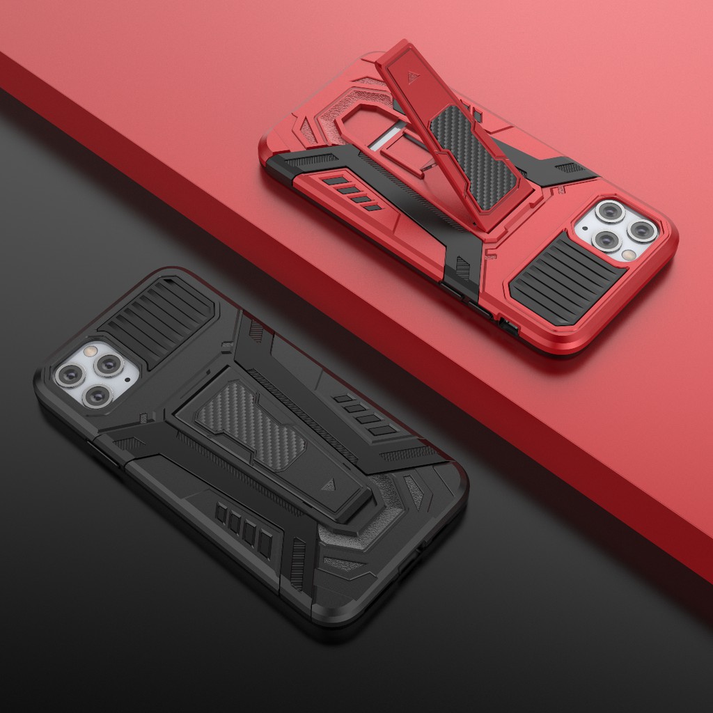 IPhone X / Xs / Xs Max / 11 Pro Max / 12 Pro Max ốp lưng Iron Man Pro chống sốc giá đỡ xem phim cao cấp
