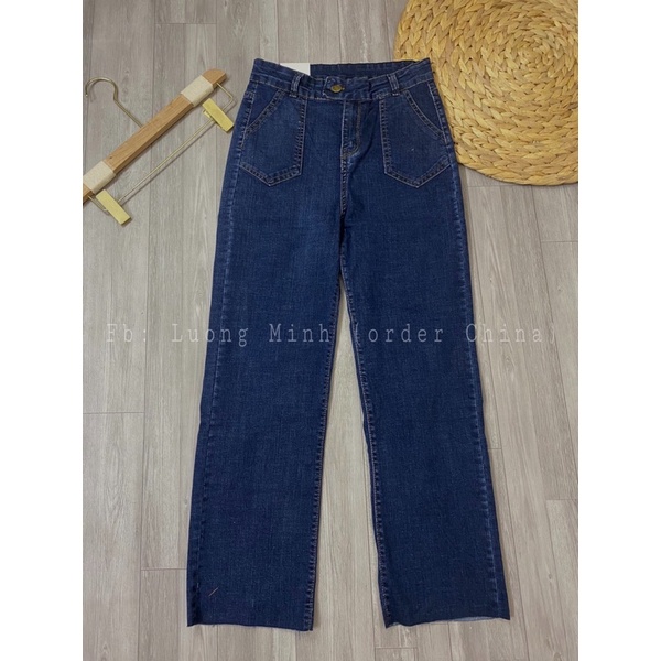 QUẦN JEANS dáng xuông basic