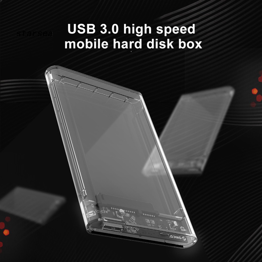 STSE_5Gbps High Speed 2.5inch SATA HDD SSD USB 3.0 Mobile Hard Disk Box Case for PC