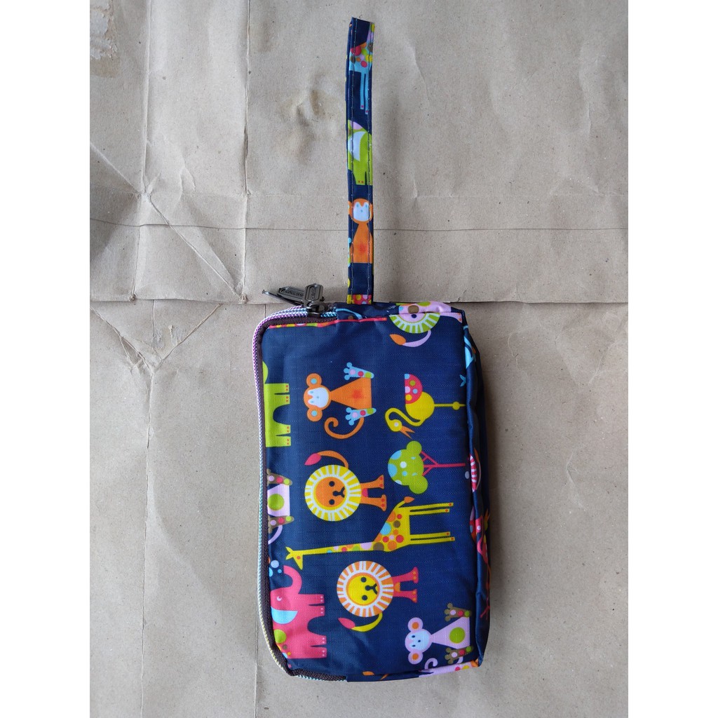 Ví cầm tay 3 ngăn vải dù