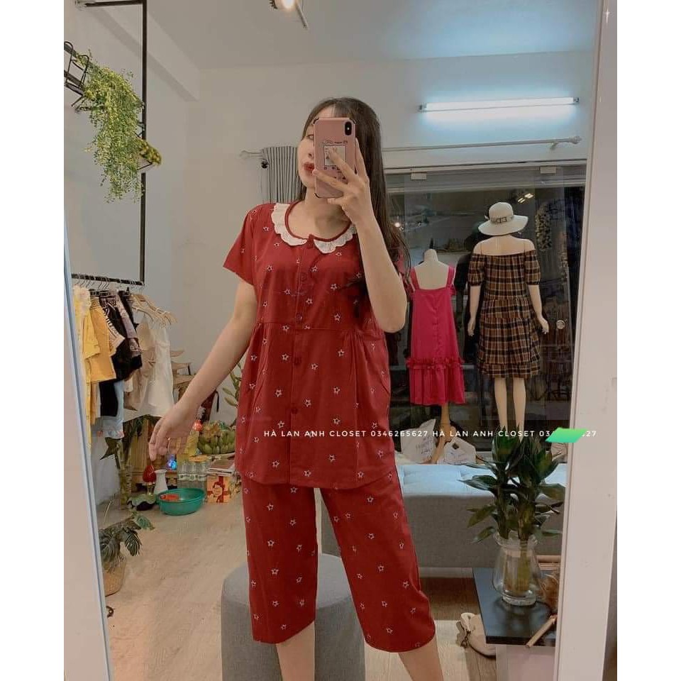 [Mẫu Mới] Bộ Lửng Bầu Và Sau Sinh Ngôi Sao- Chất Cotton đẹp