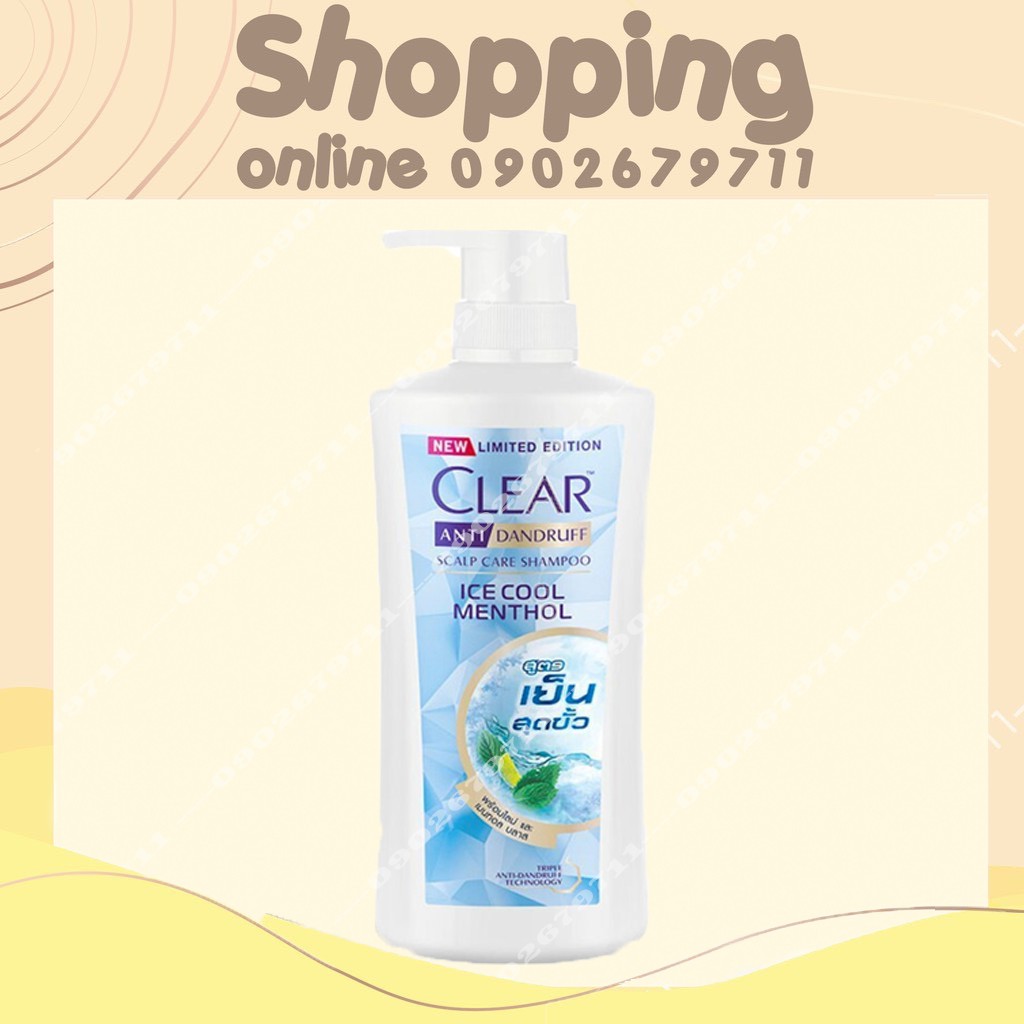 Dầu gội Clear Bạc Hà Thái Lan 480ML