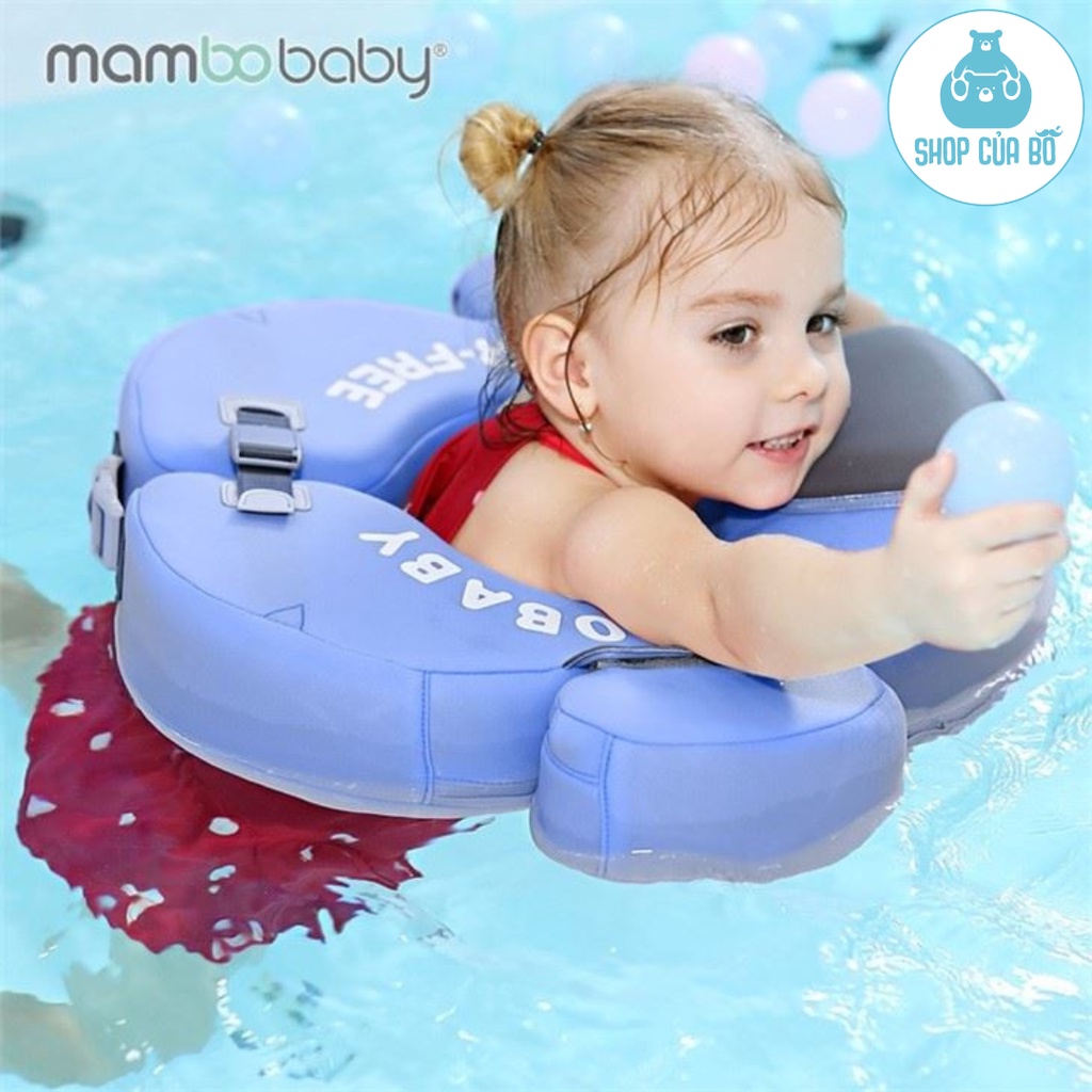 Phao bơi đeo bụng không bơm hơi cho bé 2-5 tuổi phao tập bơi chống lật Mambobaby