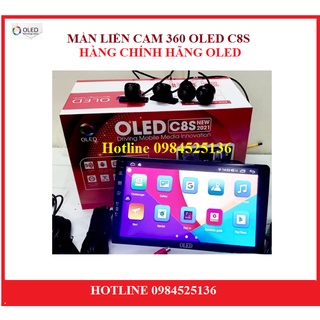 Màn liền camera 360 oled c8s new cho các dòng xe ô tô, màn hình dvd android oled c8s ram 3g rom 32g đảng cấp thời thượng