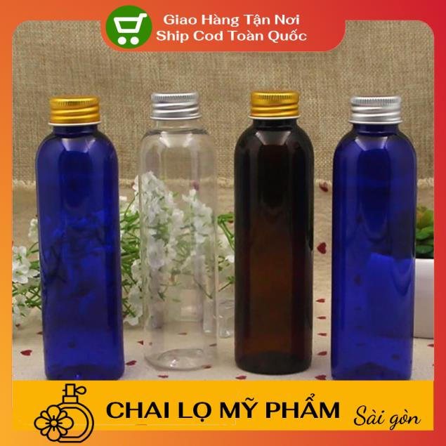 Chai Chiết Mĩ Phẩm ❤ SIÊU RẺ ❤ Chai nhựa pet nắp nhôm 150ml,200ml,250ml, phụ kiện du lịch