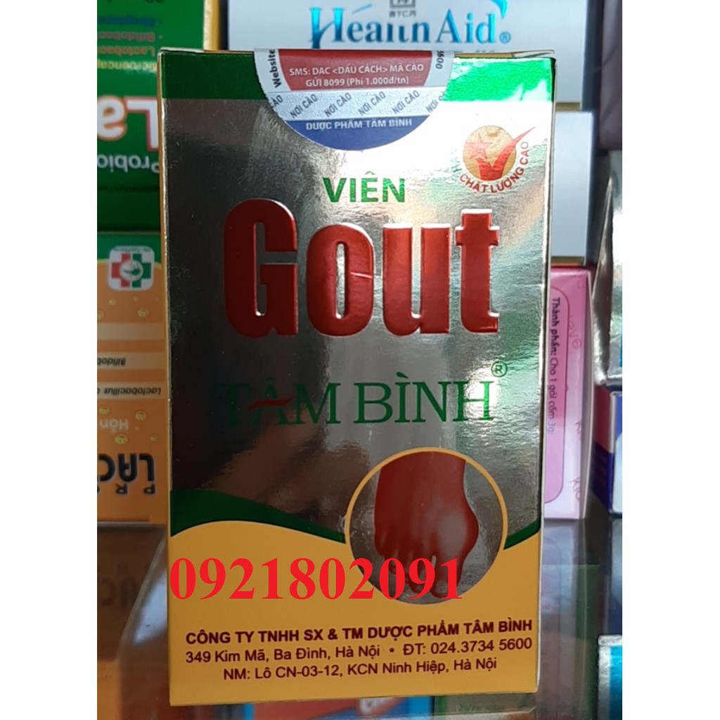 VIÊN GOUT TÂM BÌNH lọ 60 viên