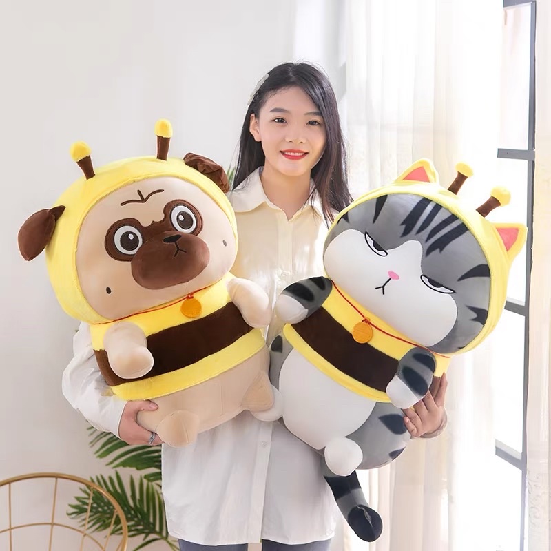 ⚡️SỈ SỐC🐱GẤU BÔNG MÈO HOÀNG THƯỢNG COSPLAY ONG CHẤT LIỆU MINISO⚡️