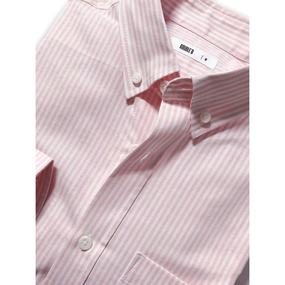 Áo sơ mi nam DOUBLE'D màu hồng kẻ sọc SSLHONG00 | BigBuy360 - bigbuy360.vn