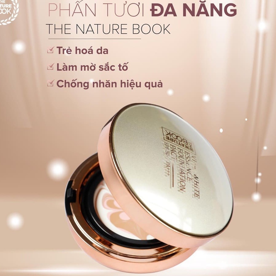 [CHÍNH HÃNG THE NATURE BOOK] PHẤN TƯƠI ĐA NĂNG CHỐNG NẮNG THE NATURE BOOK – PHẤN TƯƠI VITA WHITE ESSENCE FOUNDATION PACT