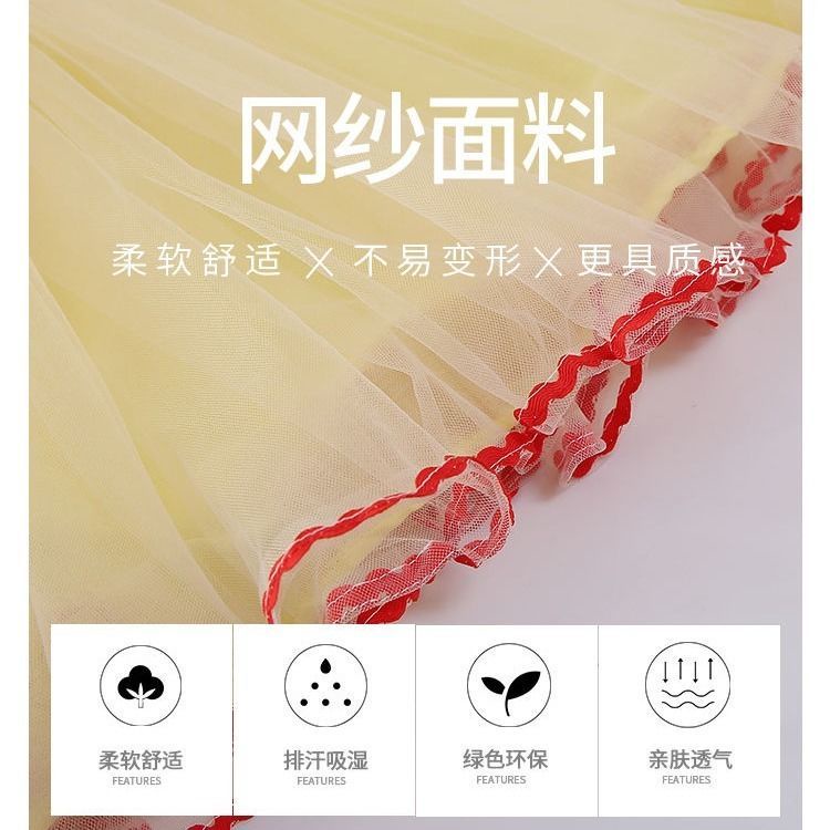 Đầm Công Chúa Bạch Tuyết Thời Trang Mùa Hè Xinh Xắn Cho Bé Gái