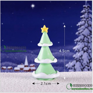 Cây thông noel trang trí tiểu cảnh, cây cảnh, mô hình để bàn