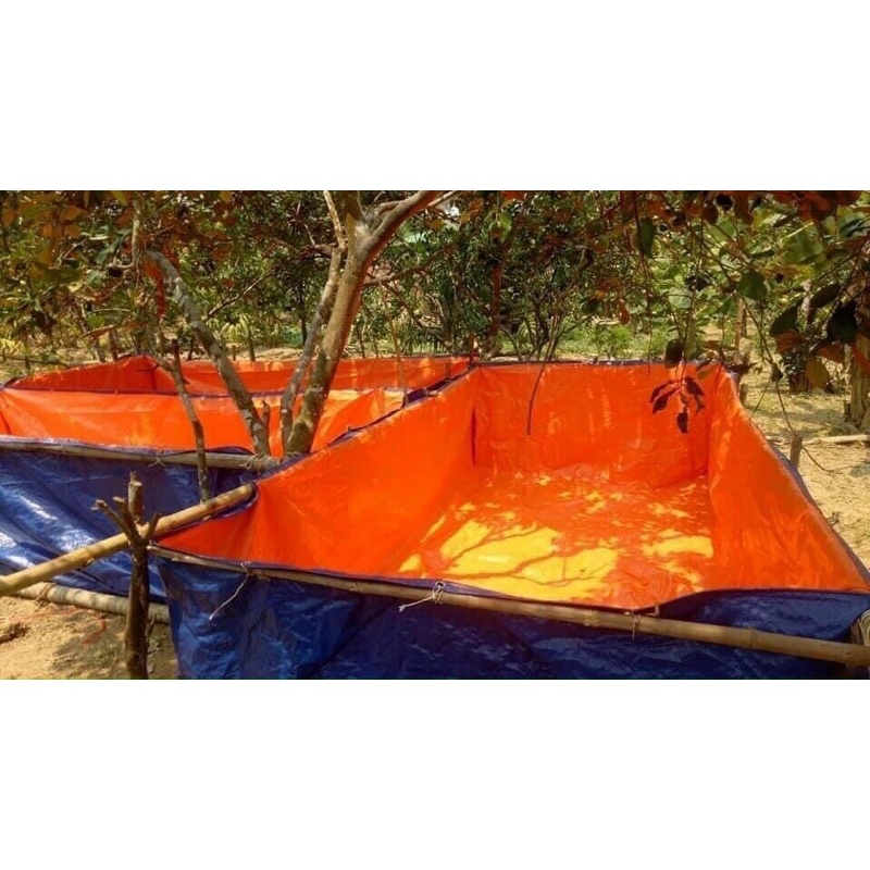 Bể bắt nuôi cá gia công bằng bạt ép nhiệt 2 lớp cao cấp bảo hành 6 tháng - ĐỒ CÂU PHÍA BẮC - S27