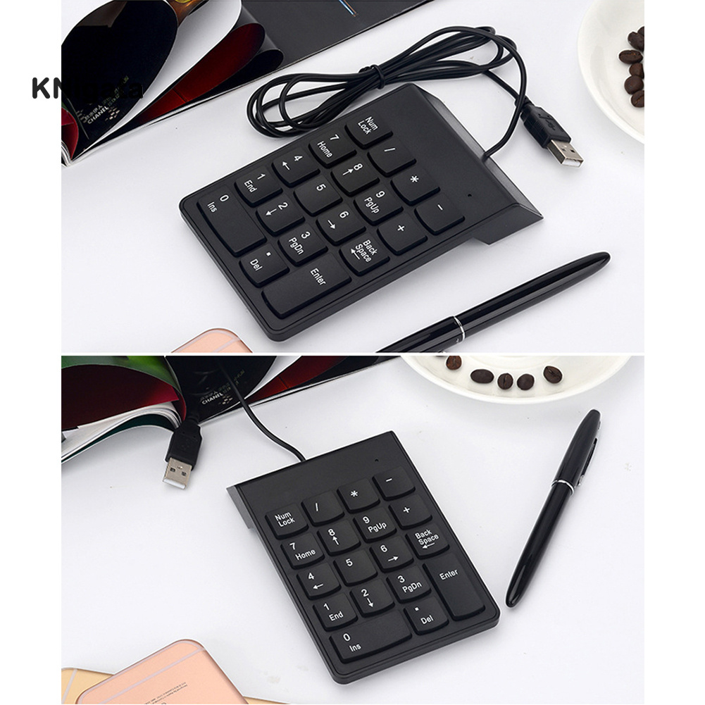 {HAM} 18 Keys Mini USB Wired Numeric Keypad Keyboard Numpad for PC Laptop Computer