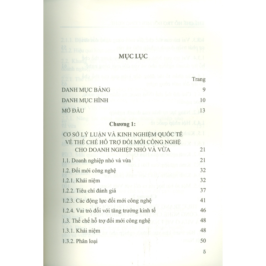 Sách - Thể Chế Hỗ Trợ Đổi Mới Công Nghệ Cho Doanh Nghiệp Nhỏ Và Vừa Việt Nam Trong Bối Cảnh Mới