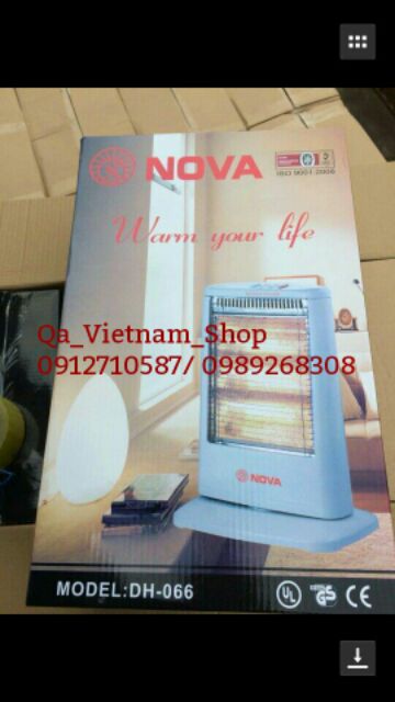 Lò sưởi Nova 3 bóng bảo hành 1 năm