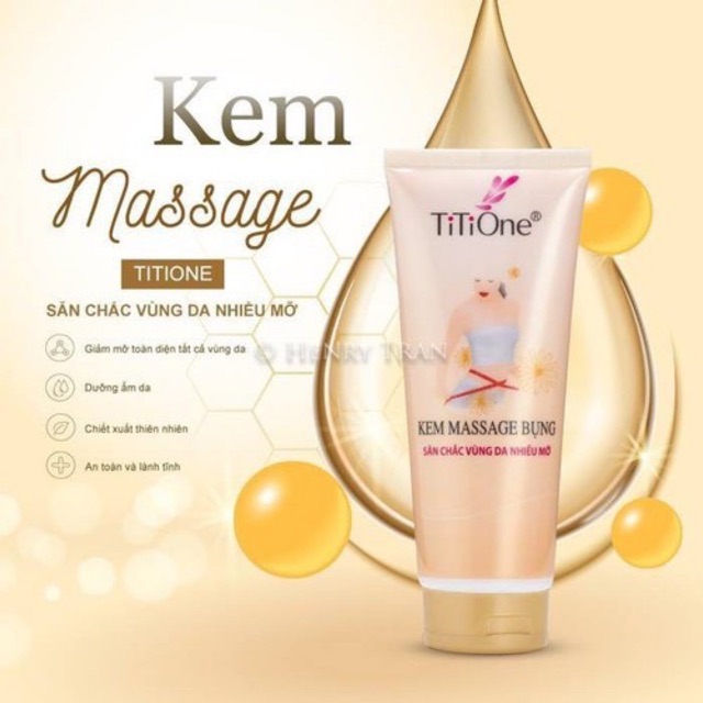 Kem massage tan mỡ bụng titione [200g,350g]