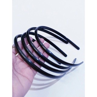 Bờm tóc nhựa mềm màu đen (bản 6mm)