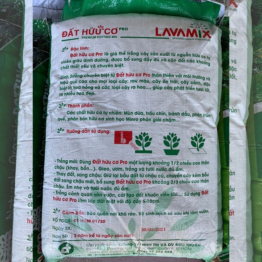 Đất Trồng Cây Cao Cấp Lavamix - Bao lớn 22 lít ~ 10kg