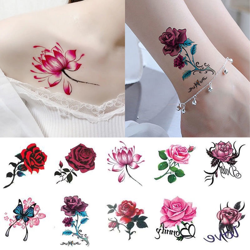 Hình xăm màu dán hình xăm tạm thời chống thấm nước hình xăm lâu dài dán hình xăm 3D