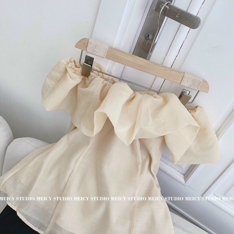 EMMA TOP - Áo bẹt vai tiểu thư sang chảnh