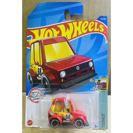 Hotwheels Xe mô hình Tooned Golf Đỏ