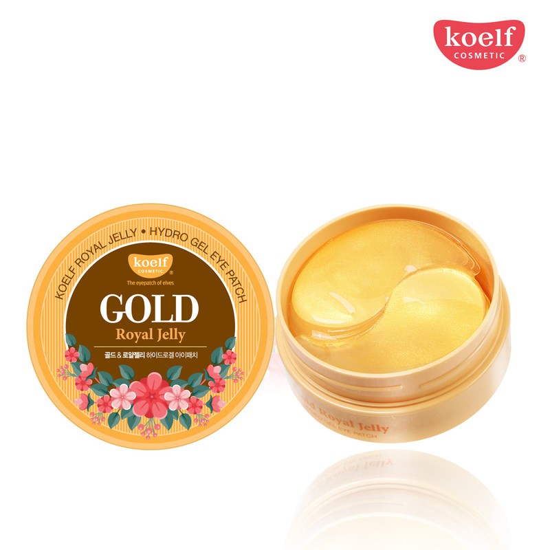 Mặt nạ mắt Petitfee KOELF Gold & Royal Jelly Hydrogel Eye Patch (60 miếng)